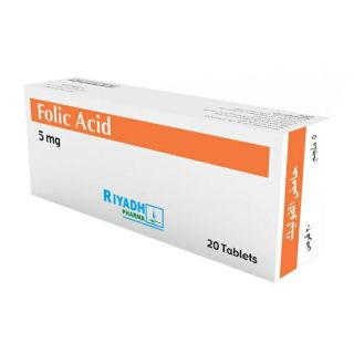 FOLIC-ACID 5 MG TABLET 20P