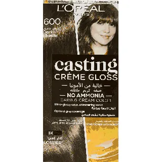 Loreal Hair Color Casting Creme Gloss No Ammonia Dark Blonde 600