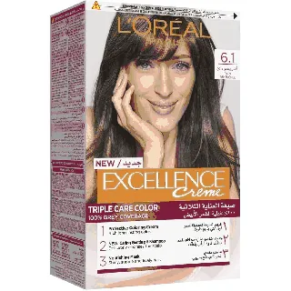 Loreal Hair Color Excellence Mouse Creme Dark Ash Blonde 6.1