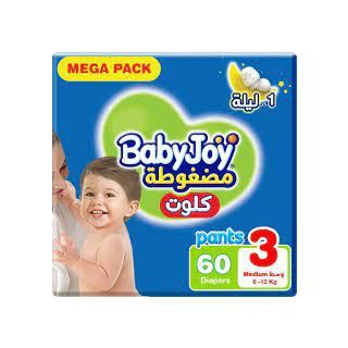 BABYJOY BABY DIAPERS PANTS MEGA (3) 60*3 C