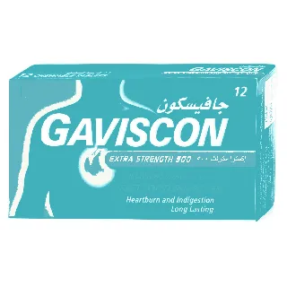 GAVISCON EXTRA STRENTH 500 PEPPERMENT TABLET 12
