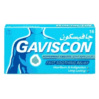 GAVISCON PEPPERMINT TABLET 16P