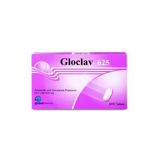 GLOCLAV 625 MG TABLET 20P