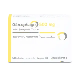 GLUCOPHAGE 500 MG TABLET 50P