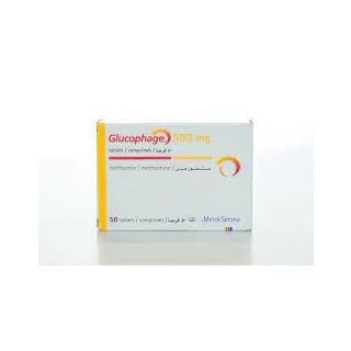 GLUCOPHAGE 500 MG TABLET 50P