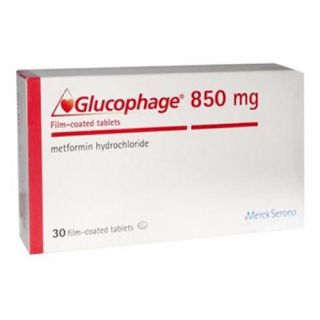 GLUCOPHAGE 850 MG TABLET 30P