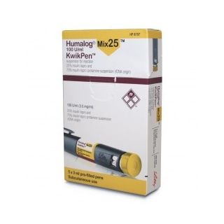 HUMALOG MIX 25IU KWIKPEN 5P REF