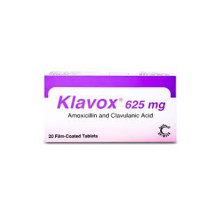 KLAVOX 625 MG TABLET 20P