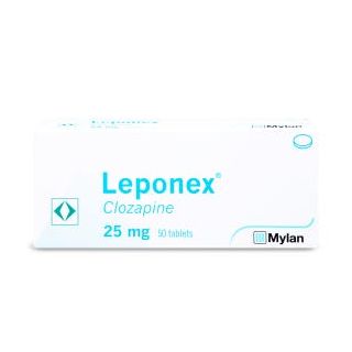 LEPONEX 25 MG TABLET 50P