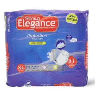 SANITA ELIGANCE ADULT DIABER XLARGE 10 X 4 C