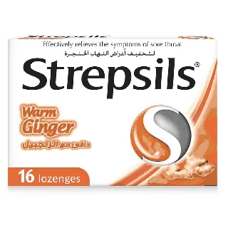 Strepsils Lozenge Warm Ginger 16P