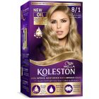 KOLESTON HAIR COLOR KIT LIGHT ASH BLONDE 8/1