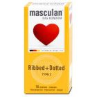 MASCULAN CONDOM RIBBED + DOTTED 10 P * 10 C